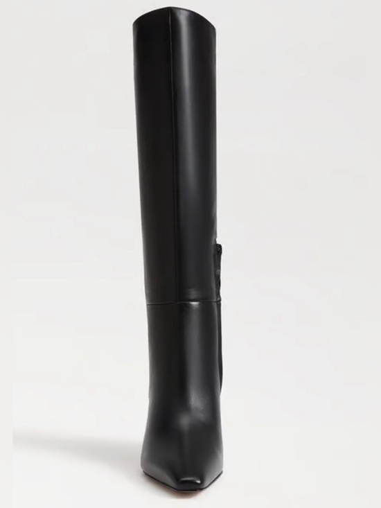 Sam Edelman Shoes - Sam Edelman Black Knee-high Pointed-Toe Slim Heeled Boots: size 10M/wide calf